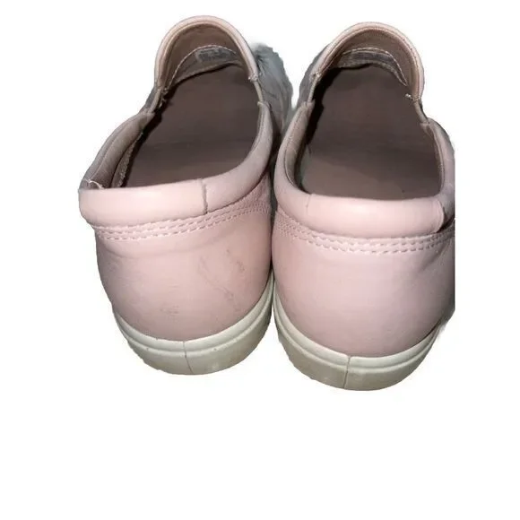 ECCO Soft 6 Woven Slip-On‎ Sneaker in Rose Dust Leather - Picture 5 of 8